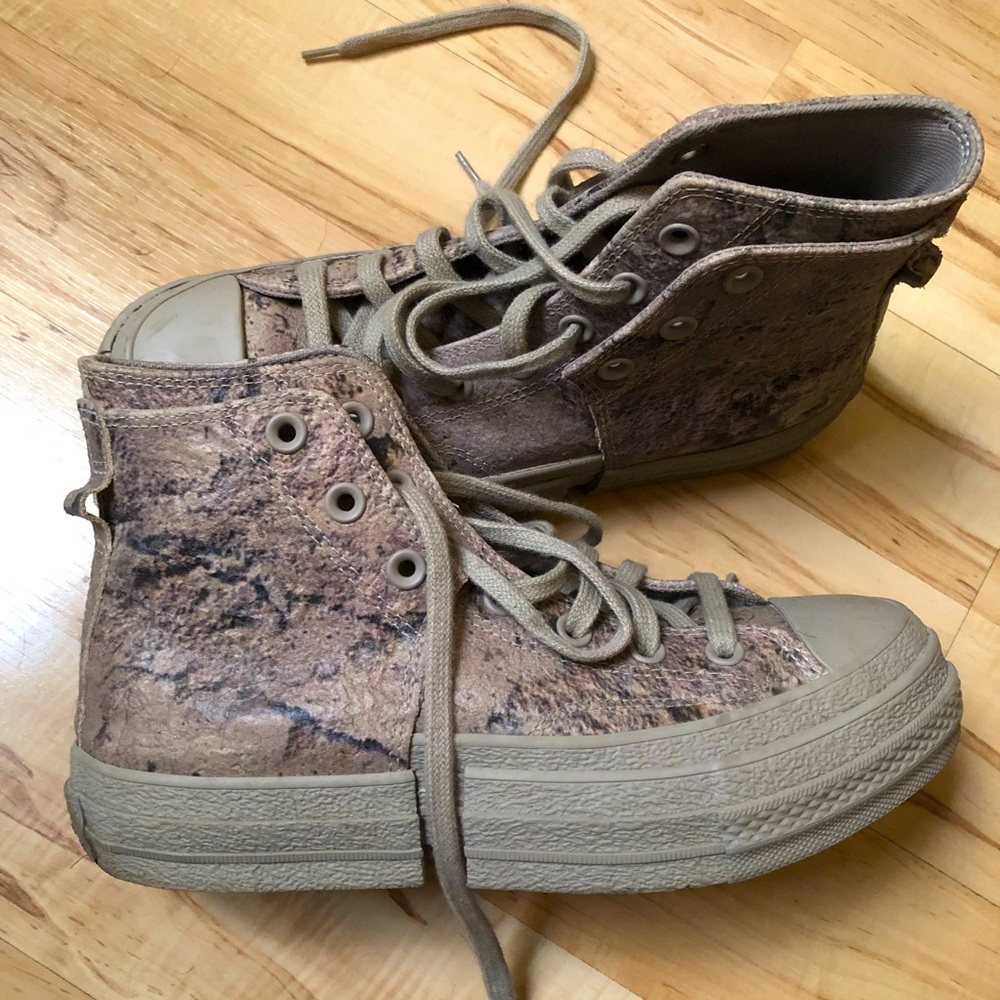 Womens Fang Chen Wang x Converse high top sneakers, size 8